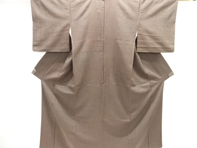 JAPANESE KIMONO / TSUMUGI / WOVEN STRIPES